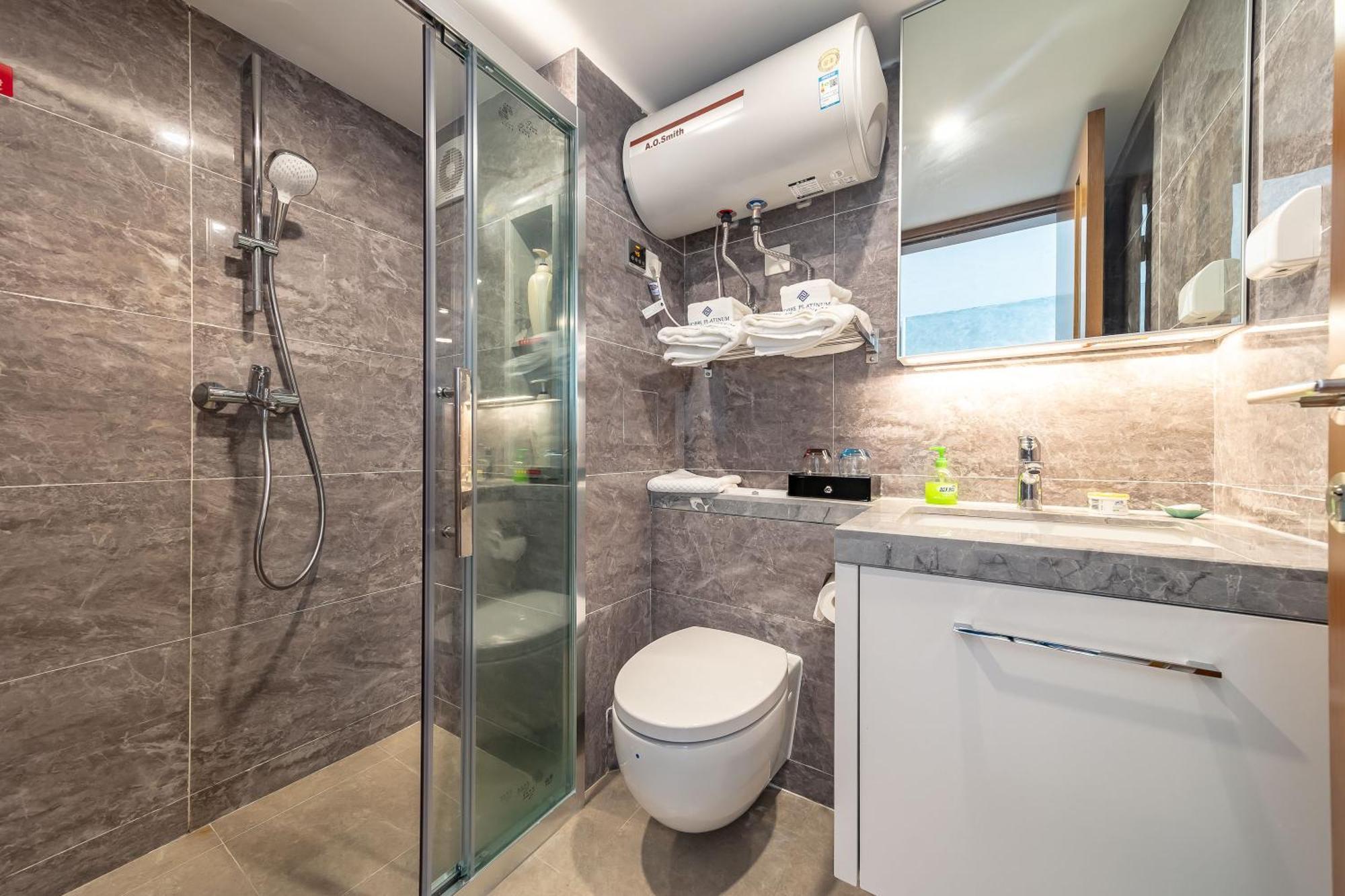 Boruisi Plaza Residence Apartment - Shenzhen Futian Convention & Exhibition Center Dış mekan fotoğraf