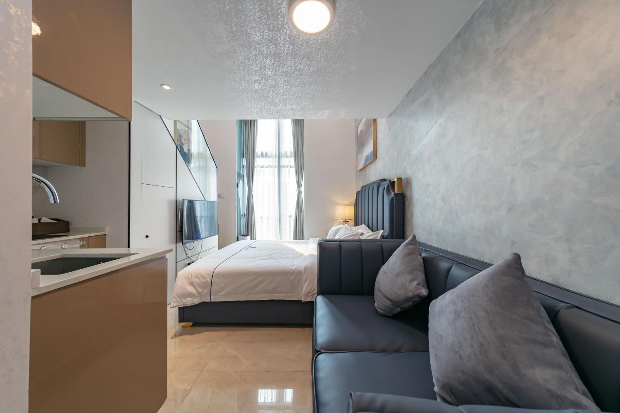 Boruisi Plaza Residence Apartment - Shenzhen Futian Convention & Exhibition Center Dış mekan fotoğraf