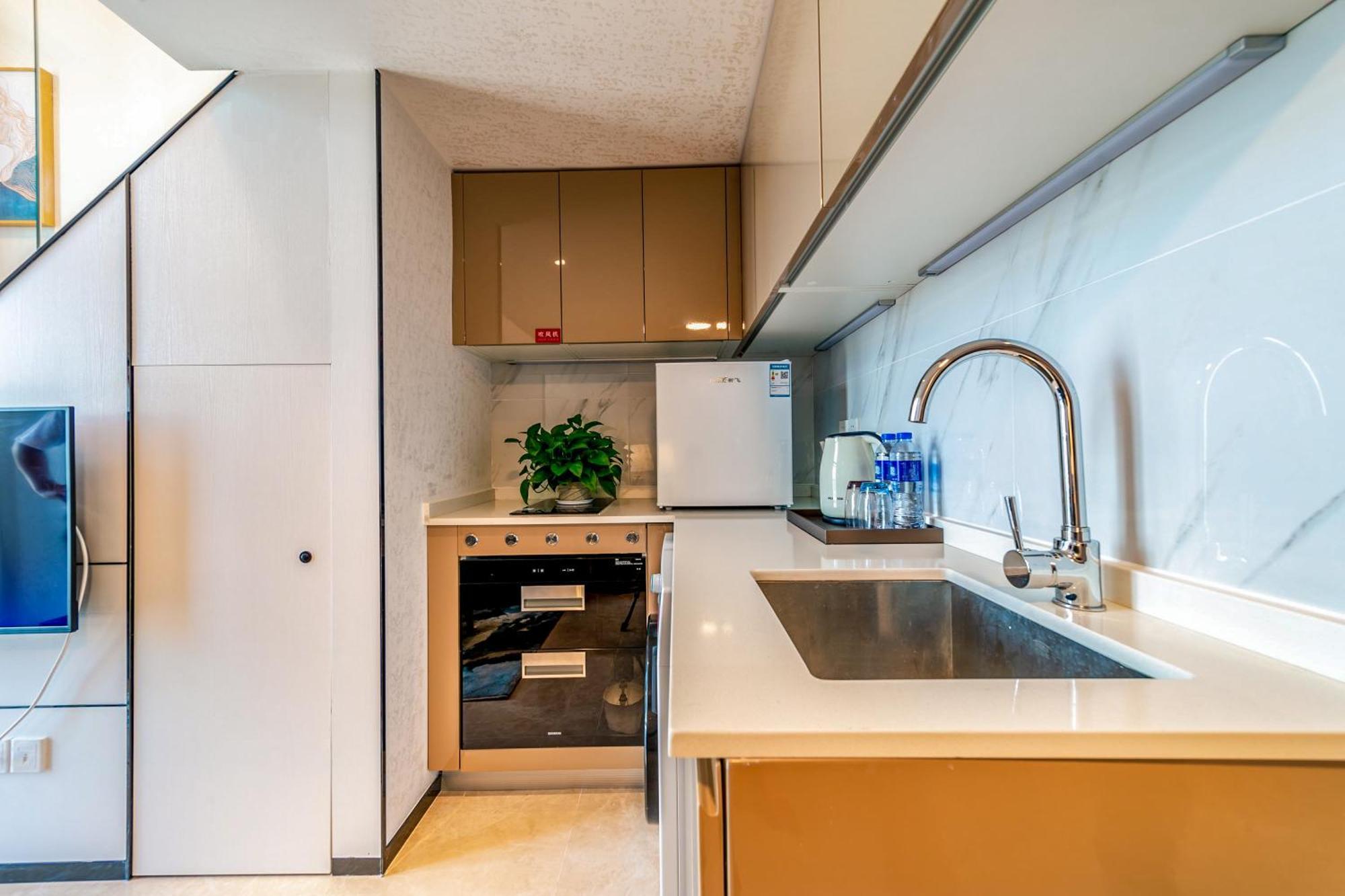 Boruisi Plaza Residence Apartment - Shenzhen Futian Convention & Exhibition Center Dış mekan fotoğraf