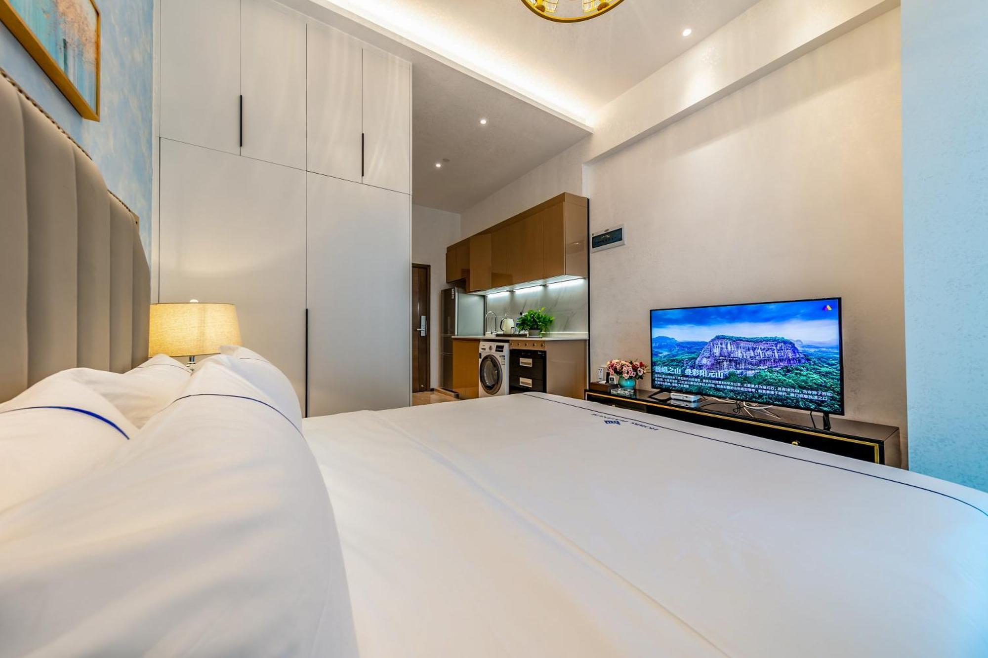 Boruisi Plaza Residence Apartment - Shenzhen Futian Convention & Exhibition Center Dış mekan fotoğraf