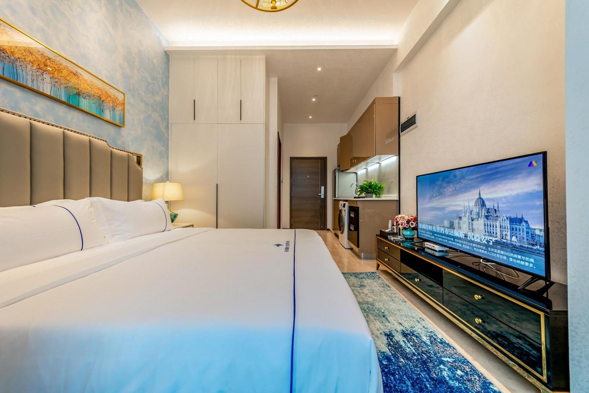 Boruisi Plaza Residence Apartment - Shenzhen Futian Convention & Exhibition Center Dış mekan fotoğraf