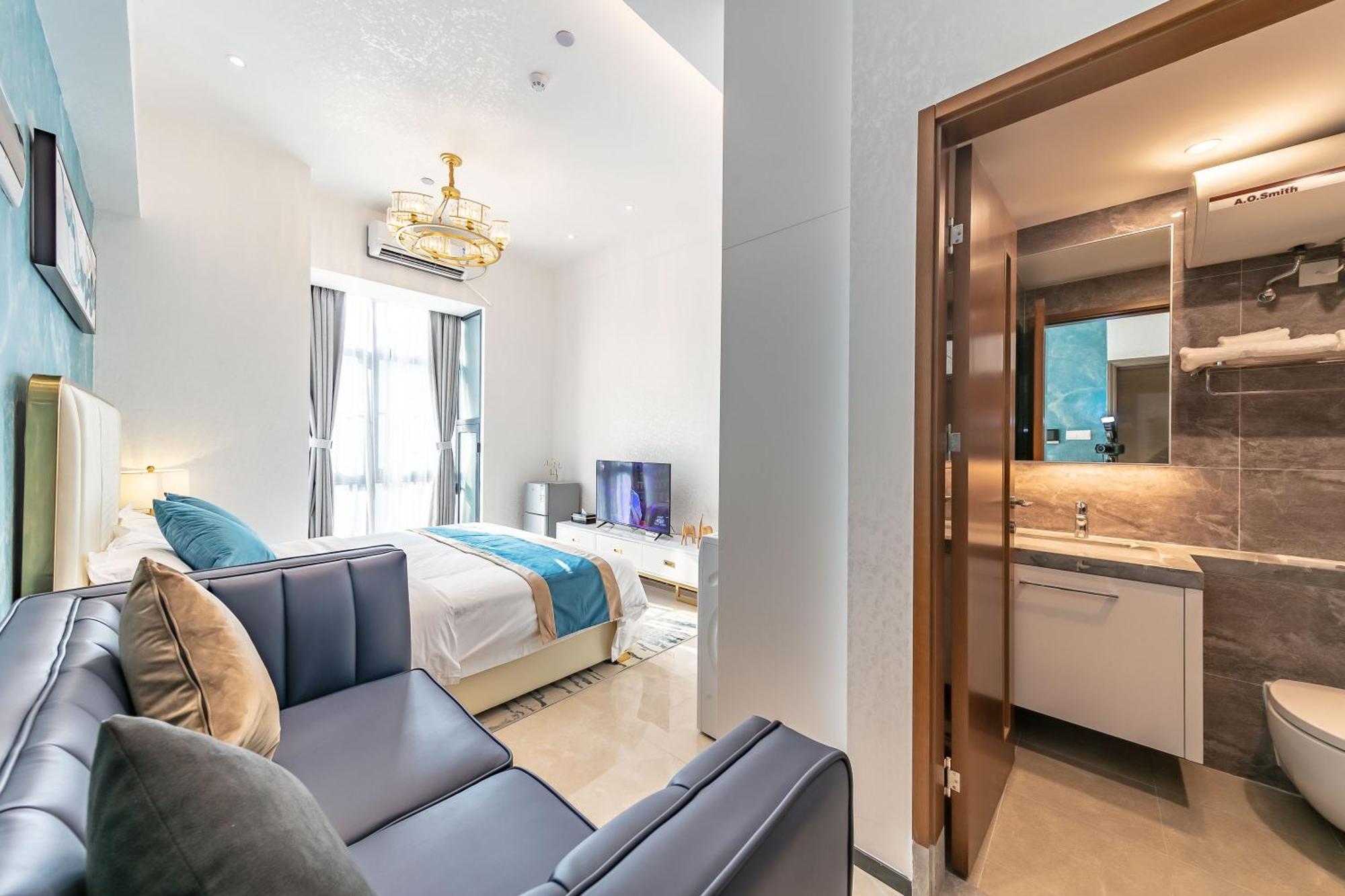 Boruisi Plaza Residence Apartment - Shenzhen Futian Convention & Exhibition Center Dış mekan fotoğraf