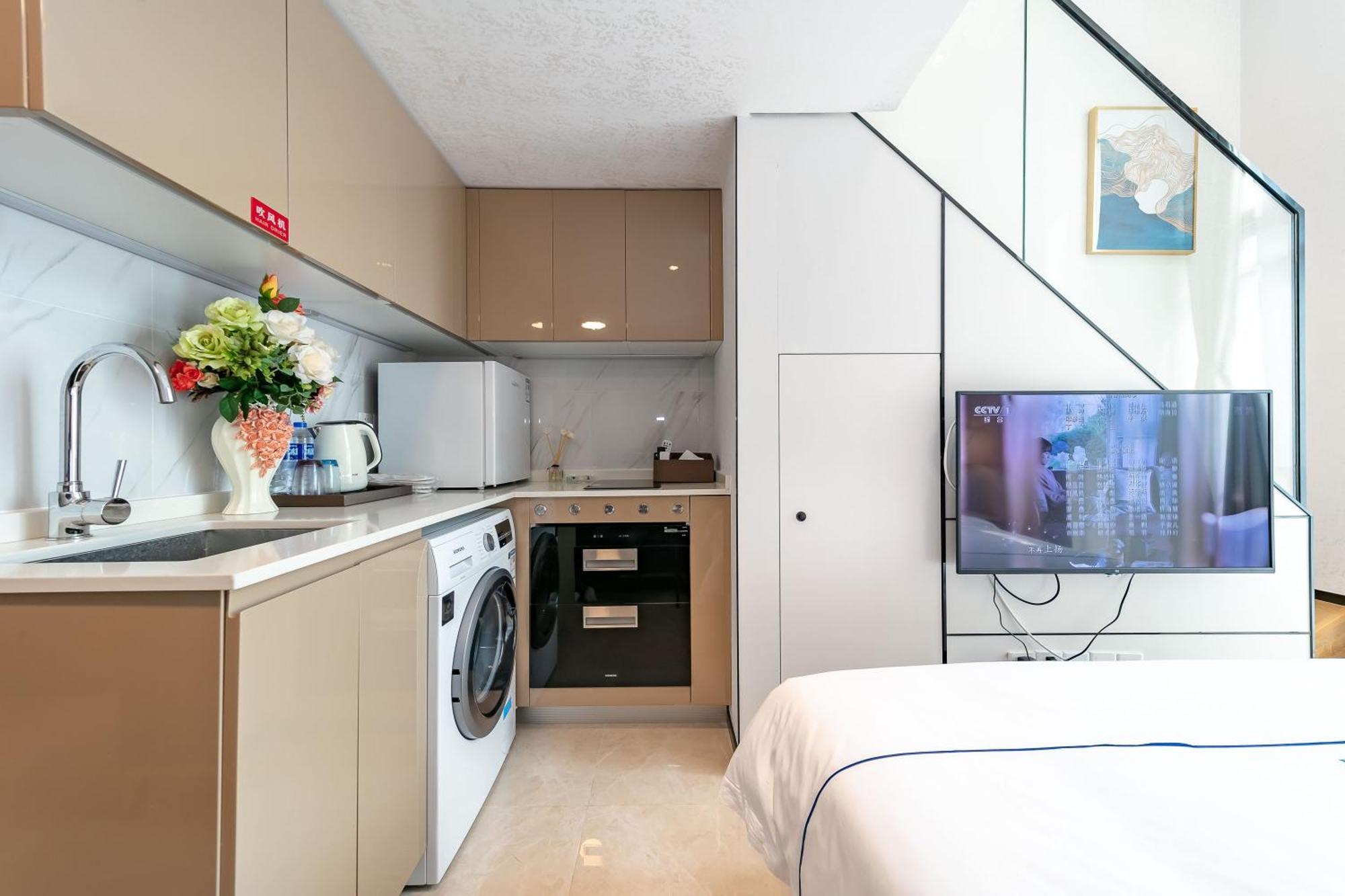 Boruisi Plaza Residence Apartment - Shenzhen Futian Convention & Exhibition Center Dış mekan fotoğraf